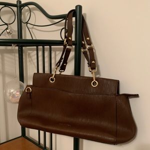 NEW Brown Vegan Leather Calvin Klein Shoulder Bag